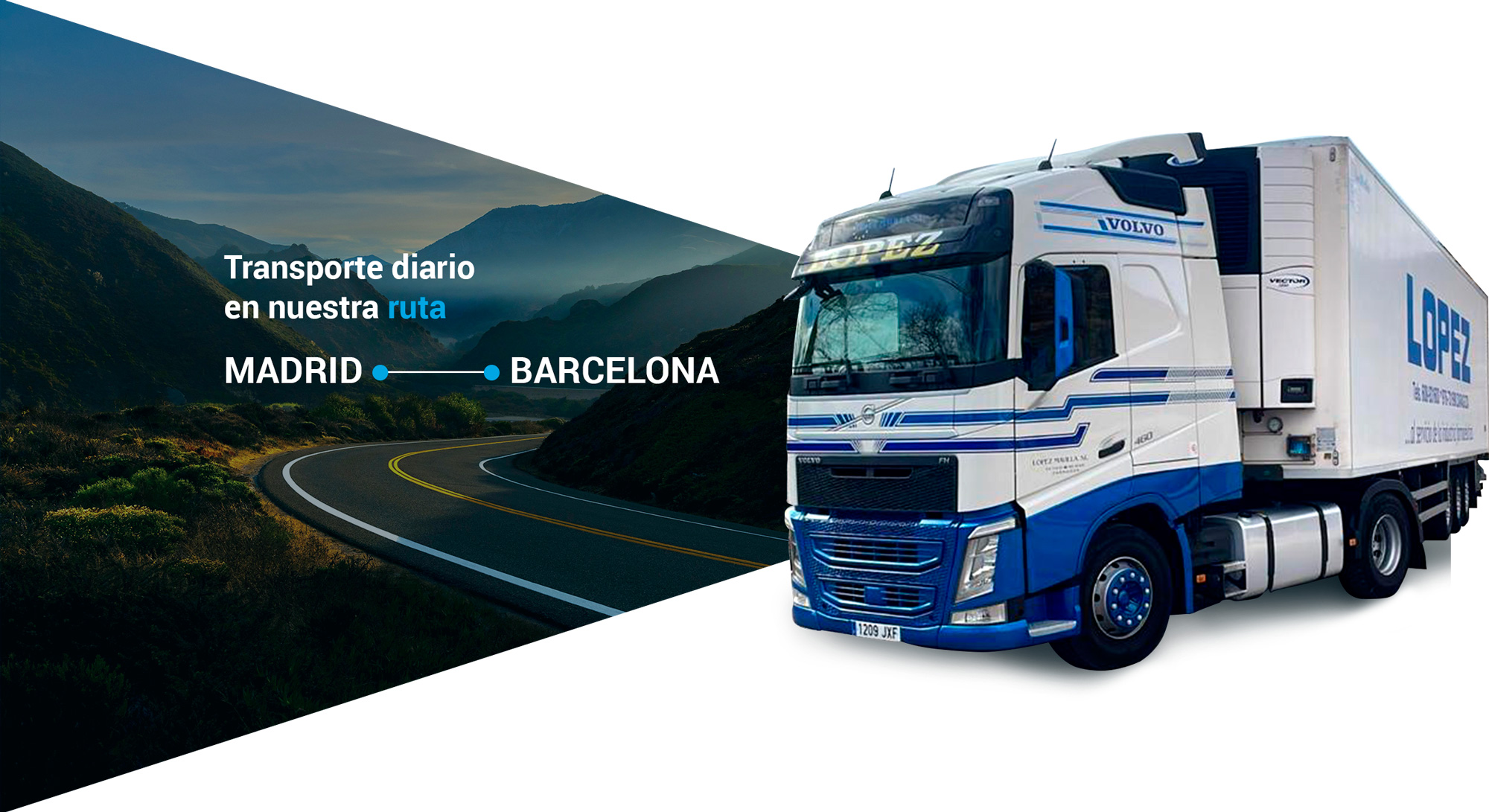 Transporte diario en nuestra ruta Madrid-Barcelona